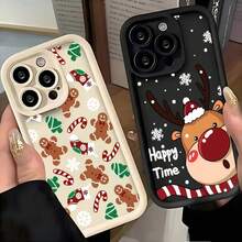 Santa Claus Elk Snowman Christmas Phone Case Cover Compatible With Xiaomi Redmi Note 14 13 12s 12 11 10 9s 9 8 7 A5 Pro Plus 4G 5 Back Cover,Cover Compatible With  17 Case,  17 Pro Case,  17 Pro Max Case - TYK-307TY46922A2 - View 1