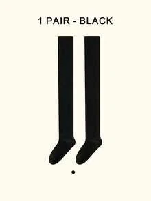 1/3双装女士加厚保暖冬袜，防滑高帮柔软抓绒冬袜，适合旅行和户外活动，女士过膝长袜，加厚保暖大腿袜，及膝加厚袜，秋冬室内保暖袜，舒适袜子，秋冬大腿袜，温暖的圣诞节礼物，新年必备礼物，情人节送给爱人的温暖礼物 - 彩色 - 查看 9