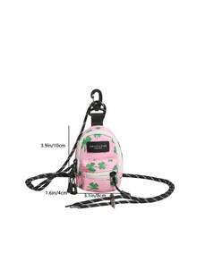 零钱包、迷你包、挂件包、斑马纹、豹纹、奶牛纹、樱桃、雏菊、背包挂件、背包挂件包、时尚新款四叶草零钱包、韩版零钱包、包包、挂绳包、斜挎包、耳机包、可装耳机、口红、钥匙、硬币 - 彩色 - 查看 4