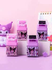 Sanrio 1个酷洛米图案Hello Kitty滚轮橡皮擦学生文具My Melody肉桂狗变色可爱创意橡皮擦返校学习用品（款式随机）（部分零件可能随机） - 彩色 - 查看 7