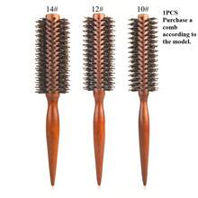 1 lược tròn cán gỗ, thuôn nhọn dùng để uốn và tạo độ phồng cho tóc thường (bền, chính xác), tạo kiểu tóc mái và chân tóc bồng bềnh, dụng cụ làm tóc, sản phẩm chăm sóc tóc cho tiệm cắt tóc, đồ dùng làm đẹp khi đi du lịch, phụ kiện tóc tại nhà cho nữ. - Nhiều màu - Xem 15