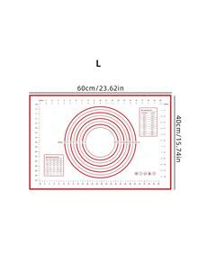 1pc Silicone Kneading Board, Silicone Pastry Mat, Extra Non Stick Baking Mat With Measurement Fondant Mat, Counter Mat, Dough Rolling Mat, Oven Liner, Pie Crust Mat, Roll Up Receive Kneading Pad Back To School - - - View 12