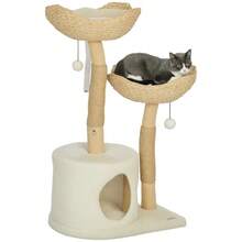 Modern Cat Tree With Wooden Scratching Posts Condo Beds Cushions - 如圖所示 - 查看 3