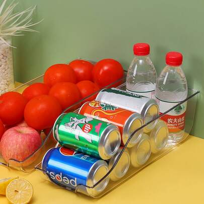 1 قطعة/ صندوق تخزين المشروبات في الثلاجة نوع الدرج، منظم متعدد الوظائف