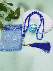 1 chiếc máy đếm vòng cầm tay 99 hạt, đóng gói trong túi quà, quà tặng Ramadan, thích hợp để đếm số lần cầu nguyện, thờ cúng và tập thể dục. - Nhiều màu - Xem 7