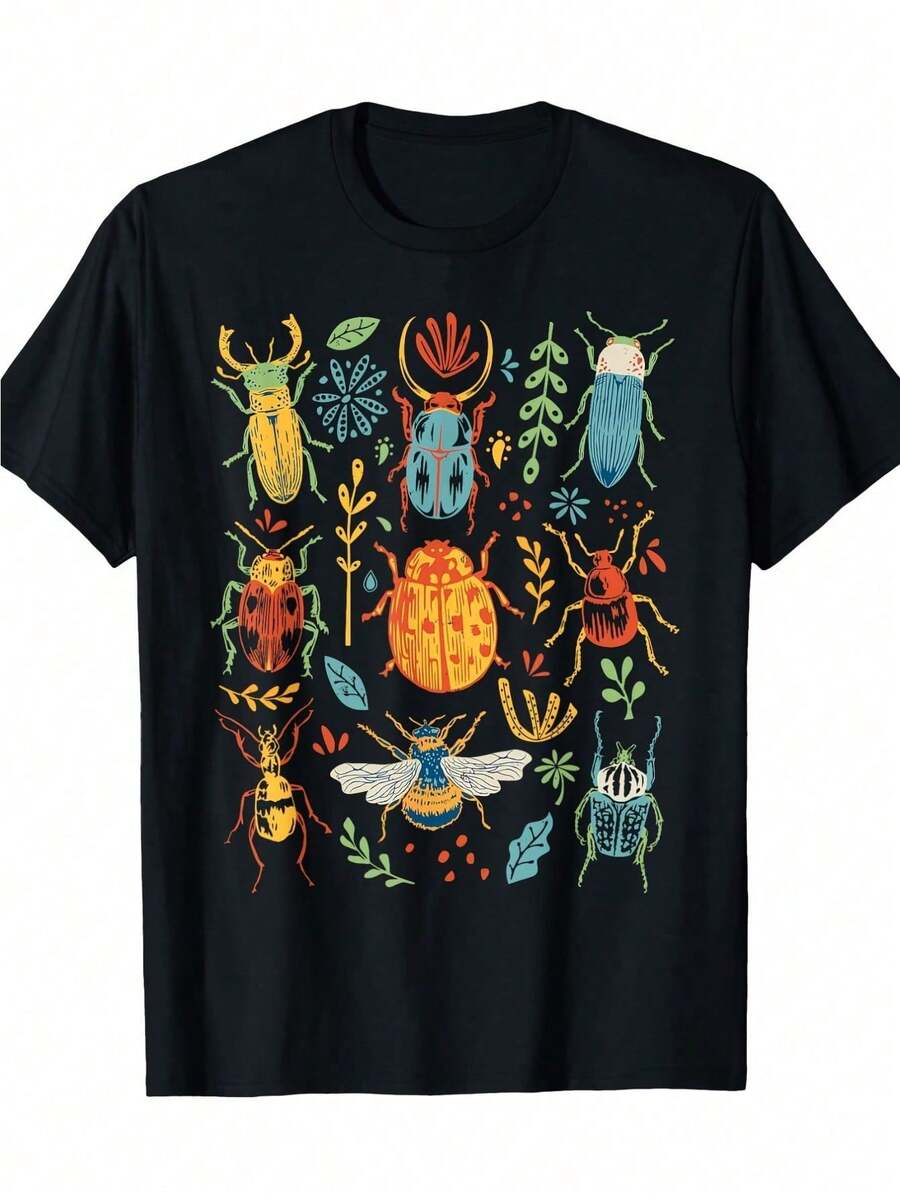 Insect Collection T-Shirt - Entomologist - 100% Cotton - 220g - Black - View 1