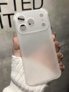 Thick Full Coverage Anti-Fall Matte Transparent Phone Case Compatible With IPhone 17 Pro Max/17 Pro/17 Air/17/16 Pro Max/16/16 Pro/16 Plus/15/15 Pro Max/15 Pro/15 Plus/11/12/13/14 Pro Max/11 Pro/11 Pro Max/12 Pro/12 Pro Max/13 Pro/13 Pro Max/7 Plus/14 Pro/14 Pro Max/14 Plus/16E, Simple And Anti-Yellowing - Transparent Frosted - View 8