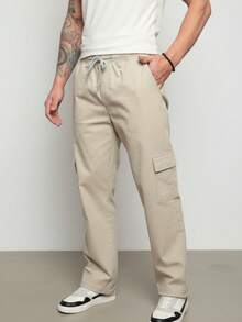Men's Regular Fit Comfortable Cargo Pants • Ready For Any Occasion - Beige Cargo - Bege Cargo - 查看 4