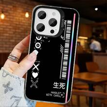 Funda de Teléfono Corazón con Código de Barras, Estilo Futurista Simple.Parte trasera mate a prueba de golpes y resistente al desgaste, compatible con iPhone 11 a 17 Pro Max, incluyendo X, XR y XS Max.Es el regalo perfecto para los pioneros de la moda. - Colores mixtos - Ver 5