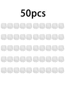 5/10/20/30/50個透明塑膠便攜式假睫毛收納盒，多功能旅行珠寶耳環耳釘項鍊收納盒，附防塵蓋，展示用珠寶架珠寶收納盒，旅行必需品，假期必需品 - 無色 - 查看 8