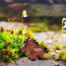 5/10pcs Miniature Horse Mini Horse Figures Fairy Garden Horse Resin Pony Figurine Moss Landscape Decoration DIY Craft Home Decor , Resin Animals, Hobby Horse, Animals, Fairy Garden Animals, Horse Soft Toy - Multicolor - View 4