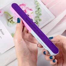 5pcs Nail File & Buffing Block Set, Includes Nail File, Buffing Block, Manicure Set, Gel Nail Polish Sanding Strips, Nail Care Tools - Multicolor - View 6