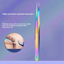 1/4pcs Set With Storage Box High Precision Stainless Steel Eyelash Tweezers, Blackhead Removal Tweezers, Full Set Of Eyelash Extension Tweezers, Acne Needle Tweezers, Eyebrow Tweezers