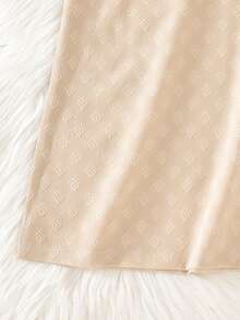 1pc Middle Eastern Long Robe For Tween BoyBlack Long Sleeve Stand Collar With Pockets - Khaki - View 8