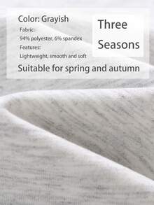 Teenage Boys' Street Graffiti Print Casual Sweatshirt Sweatshirt, Suitable For Autumn/Winter Wear, Suitable For Shopping, Parties, Travel And School - Light Grey - View 4