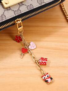 Kit de fabrication de porte-clés pour la Saint-Valentin, comprend des pendentifs, un fermoir de porte-clés, une chaîne d'extension, des anneaux à ressort et des pinces à bijoux. Kit créatif de fabrication de breloques de sac et d'artisanat de bijoux, idéal pour les cadeaux de la Saint-Valentin - Kit de fabrication de porte-clés DIY - Voir 9