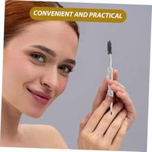 hujiajiaGenérico Cepillo de Cejas con Detalle de Rhiness Cepillo de Pestañas Angulado y  para Forma Cejas Portátil para Herramienta de  Multifuncional220 - Pago - Ver 3