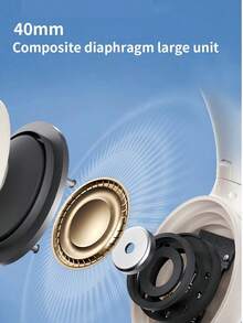 Lenovo EB325 On-Ear Bluetooth Headset True Wireless Gaming Hi-Fi Heavy Bass Music Sports Noise Cancelling Headphones