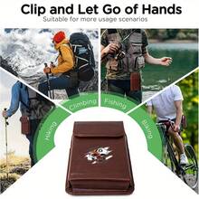 Geantă de talie pentru bărbați cu imprimeu de craniu, geantă de talie pentru depozitarea telefonului mobil, geantă funcțională pentru bărbați, instalată pe centură, potrivită pentru activități în aer liber, cum ar fi pescuit, ciclism, drumeții etc. Este un cadou perfect de ziua de naștere, cadou de Anul Nou, cadou de Ziua Îndrăgostiților - Multicolor - Vizualizare 7