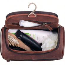 hujiajiaYAYAS Neceser con Gancho - Neceser Hombre - Neceser Mujer - Cosmetiquera de Viaje - Sobaquera Hombre - Versátil y Duradero - 100% Piel - Hecho en México Shedron220 - Shedron - Ver 6