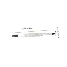 hujiajiaGenérico Cepillo de Cejas con Detalle de Rhiness Cepillo de Pestañas Angulado y  para Forma Cejas Portátil para Herramienta de  Multifuncional220 - Pago - Ver 2