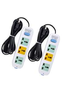 Enchufe Multicontacto Regleta Cargador Multicontactos Con 4 Salidas - 3 enchufes - 2 piezas - Ver 10