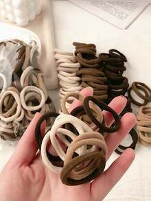 50pcs Khaki Nude Invisible Hair Ties Elastic Towel Rings Headbands Daily Style Makeup Travel Essentials School Opening Gifts, Red Gift Box New's Gifts, Hair Accessories For Women, Hair Tools, Beauty Accessories, Curly Hair Accessories, For Women, Fall, Travel, Hair Tools, Accessories Women, Hair Stuff,Fall,Hair,Hair Accessories,Hair Accessories For Women,Travel,Hair Accessories,Accessories Women,Hair Accessory,Hair Accessories Women,Hair Tools,Hair Stuff,Stuff,Beauty Accessories - 黑色 - 查看 7