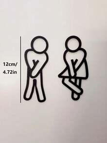 1. Señales de baño para hombres y mujeres, señales de baño, decoraciones de baño, indicaciones de baño, señales de baño planas y divertidas - Señales de baño para hombres y mujeres - Decoraciones de puerta de baño para hombres y mujeres, adecuadas para restaurantes, comedores, hoteles, cafeterías, etc.