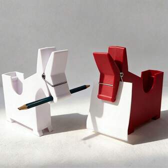 Skrivbordsdekoration Memo-klämma, tecknad åsna Memo-klämma, skrivbordsorganisatör pennhållare förvaringslåda