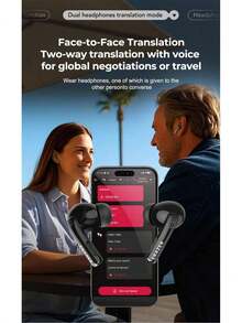 Lenovo XT89PRO AI Translation Bluetooth Headphones, Comfortable Wear, Long-Lasting Battery, High-Definition Stereo Sound, Stable Bluetooth Connection, Suitable For Sports And Daily Listening, Milky White