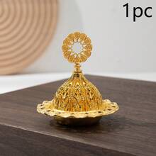 1pc/5pcs Eid Mubarak Mini Crown Vintage Hollow Copper Incense Burner Holder, Golden Incense Burner Decor, Home Fragrance Sandalwood Incense Burner - Multicolor - View 14