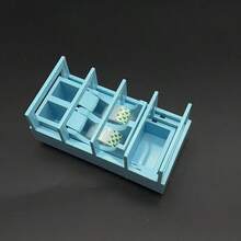 Portable Foldable Dual-Roll Tape Cutter - Durable Blue Plastic Multi-Roll Ribbon Cutter For Packaging, Crafts, Gift Wrapping - Compact Ergonomic Design - Multicolor - View 11