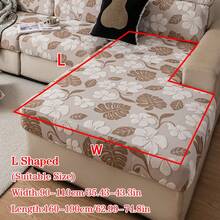 1pc All Season Jacquard Plush Anti-Slip Sofa Seat Cushion Cover, Soft & Skin-Friendly Modern Style, Pet-Proof Elastic Sofa Slipcover For Living Room L-Shaped Combination Sofa And 1/2/3/4 Seater Sofa (Sold Individually) - Coffee Brown - View 16