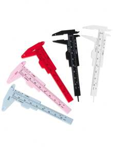 1pc High Precision Plastic Vernier Caliper, Compact & Portable Design, Suitable For Measuring Walnuts, Jewelry And Student Use