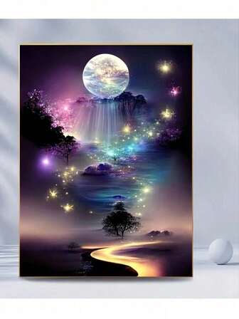 1 Set Kit de Pintura de Diamantes 5D, Lienzo Grande (50*100cm), Arte de Diamantes DIY para Principiantes Adultos, Obra de Arte Hecha a Mano para Aliviar la Ansiedad y el Estrés, Mejor Regalo DIY para Mujeres, Novia/Mamá