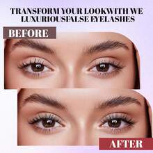 ELAE Natural Lashes Mink Natural Eyelashes False Eyelashes Natural Look False Lashes Wispy Eye Lashes Cat Eyelashes Fake Lashes - Criss Cross lashes - View 4
