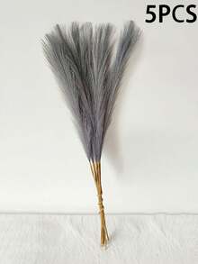5/10/20/30 قطعة من الحشيش الاصطناعي الرمادي الطويل والنابض، اصطناعي مزيف، حشو للأواني، ديكور منزلي بأسلوب المزرعة والبوهيمي، ديكور غرفة، ديكور حفلات الزفاف، ديكور بوهيمي - رمادي - مشاهدة 13
