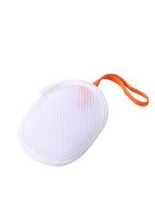 1个双面皂用起泡网袋，去角质沐浴海绵，适用于香皂、洗面奶、起泡 - 彩色 - 查看 7