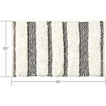 SKL Home by Saturday Knight Ltd. Geo Toalla de baño, 27 x 50 Pulgadas, Pizarra(Alfombra de baño) - Multicolor - Ver 3
