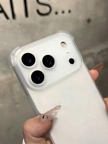 Thick Full Coverage Anti-Fall Matte Transparent Phone Case Compatible With IPhone 17 Pro Max/17 Pro/17 Air/17/16 Pro Max/16/16 Pro/16 Plus/15/15 Pro Max/15 Pro/15 Plus/11/12/13/14 Pro Max/11 Pro/11 Pro Max/12 Pro/12 Pro Max/13 Pro/13 Pro Max/7 Plus/14 Pro/14 Pro Max/14 Plus/16E, Simple And Anti-Yellowing - Transparent Frosted - View 7