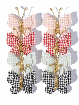 5Pairs 10Pcs Boho Butterfly Hair Clips For Hair - Cute & Simple All-Season Fashion Accessories