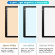 EstiloTendenciaEyesen - Caja De Luz MagnéTica Para Visor Deslizante Con 3 Niveles De Brillo, 4 Imanes Gratuitos Y Aplicaciones, Dibujo, Boceto, Rayos XCalidad PremiumVersióN Mejorada