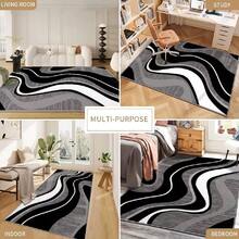 Premium (1200g/㎡) / Velvet Version Large Area Carpet, The Premium Version Uses High-Density And Thick Material. This Luxurious Carpet Can Perfectly Match Various Home Styles. It Adopts Machine Washable Design For Easy Daily Cleaning. The High-Density Material With Anti-Slip Particle Backing Effectively Prevents Fading.