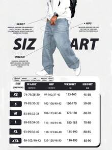 Hommes, Jeans en denim ample et rétro pour hommes, tenue casual polyvalente pour toutes les saisons