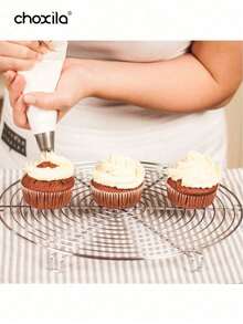 choxila 100pcs/Set Disposable Transparent Piping Bags - Pastry Decorating Bags For Cake, Macaron & Cookie Icing - Professional Baking Tools For Kitchen, Bakery & Patisserie - Pastry Bags - View 5