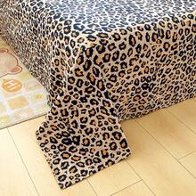 Leopard Print Soft Cotton Bed Sheet, Single Piece, Washed Cotton Printed Bedding For Single/Double Bed - Multicolor - Leopard Print - View 3