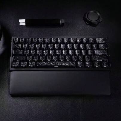 Bộ keycap bàn phím cơ cá nhân hóa màu đen "Obsidian", phù hợp với bàn phím cơ 67/87/104 phím, bàn phím trục từ DIY