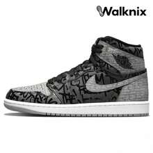 Air Jordan 1 High OG 'Rebellionaire' Black White Particle-Grey Sneakers Men 555088-036 - 彩色 - 查看 1