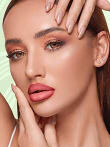 Pudaier 6 件唇线笔套装 24 小时持久防水哑光铅笔纸笔架礼品包装适合节日和生日 - 套裝 01 - 查看 2