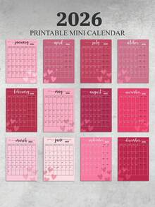 情侣主题定制爱情个性化相框日历，可定制情侣照片，粉色系，木质支架，相册式日历，家居装饰品，桌面摆件，周年纪念礼物，情人节礼物 - 彩色 - 查看 6